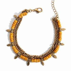 New! Free People Aged Gold Anklet (3017) NWOT